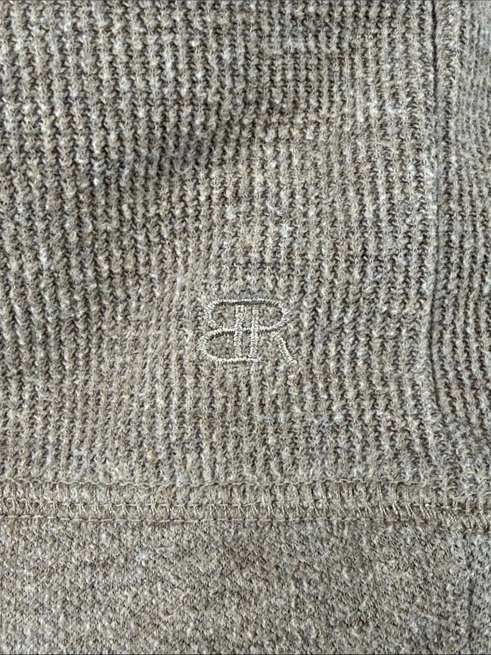 Banana Republic Men's Half-Zip Sweater - Taupe Brown